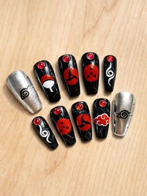 Uchiha Itachi Press On Nails (Ver 4)