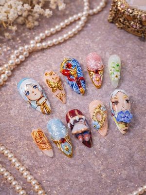 Frieren: Beyond Journey’s End Press On Nails