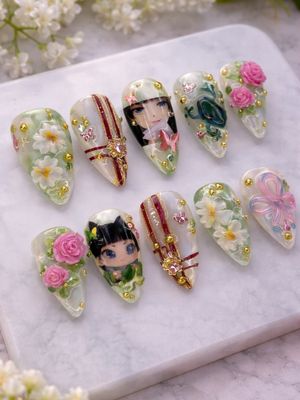 The Apothecary Diaries Mao Mao Press On Nails