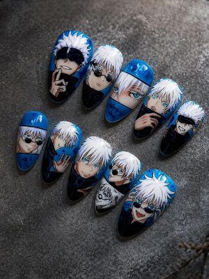 Jujutsu Kaisen Gojo Satoru Press On Nails
