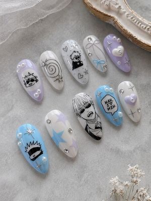 Jujutsu Kaisen Gojo Satoru Press On Nails (Ver 4)