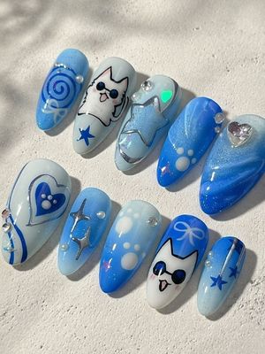 Jujutsu Kaisen Gojo Satoru Press On Nails (Ver 5)