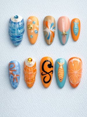 One Piece Nami Press On Nails