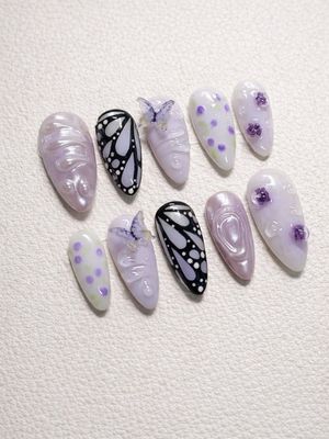 Demon Slayer Shinobu Kochou Press On Nails