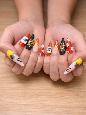 Uzumaki Naruto Press On Nails (Ver 2)