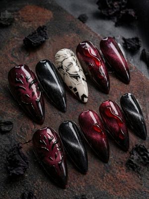 Jujutsu Kaisen Sukuna Ryomen Press On Nails (Ver 4)
