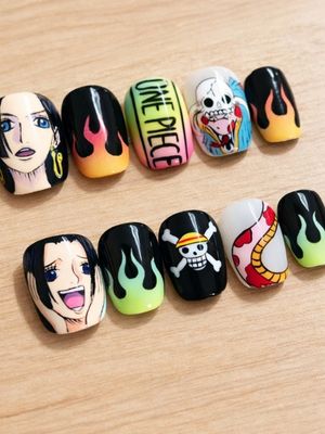 One Piece Boa Hancock Press On Nails (Ver 6)