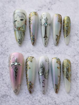 Frieren: Beyond Journey’s End Press On Nails (Ver 2)