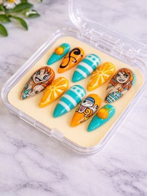 One Piece Nami Press On Nails (Ver 5)