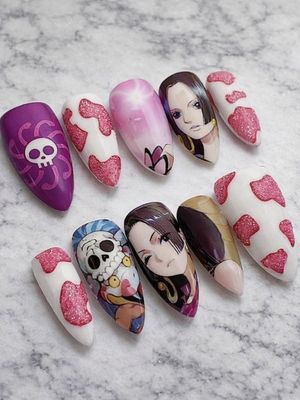 One Piece Boa Hancock Press On Nails (Ver 4)