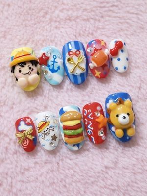One Piece Monkey D. Luffy Press On Nails (Ver 7)