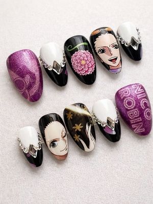 One Piece Nico Robin Press On Nails