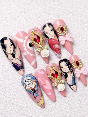 One Piece Boa Hancock Press On Nails (Ver 2)