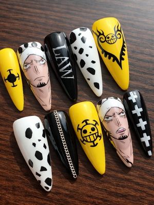 One Piece Trafalgar D. Water Law Press On Nails (Ver 4)