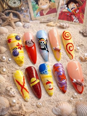 One Piece Monkey D. Luffy Press On Nails (Ver 2)