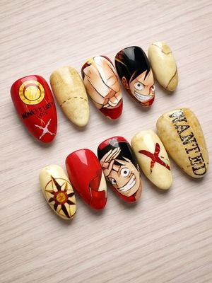One Piece Monkey D. Luffy Press On Nails