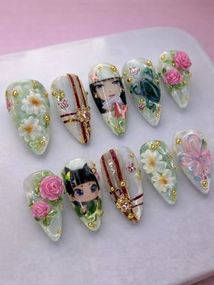 The Apothecary Diaries Mao Mao Press On Nails