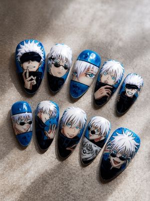 Jujutsu Kaisen Gojo Satoru Press On Nails
