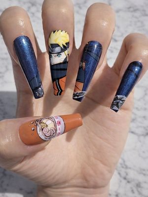 Uzumaki Naruto Press On Nails (Ver 5)