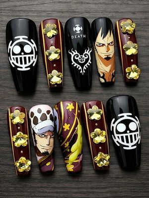 One Piece Trafalgar D. Water Law Press On Nails (Ver 7)