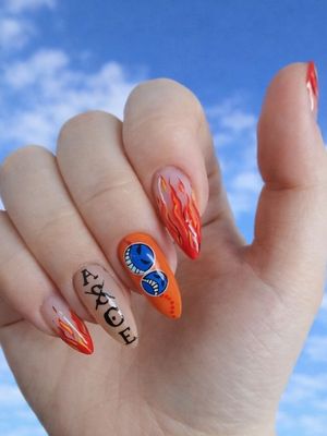 One Piece Portgas D. Ace Press On Nails (Ver 3)